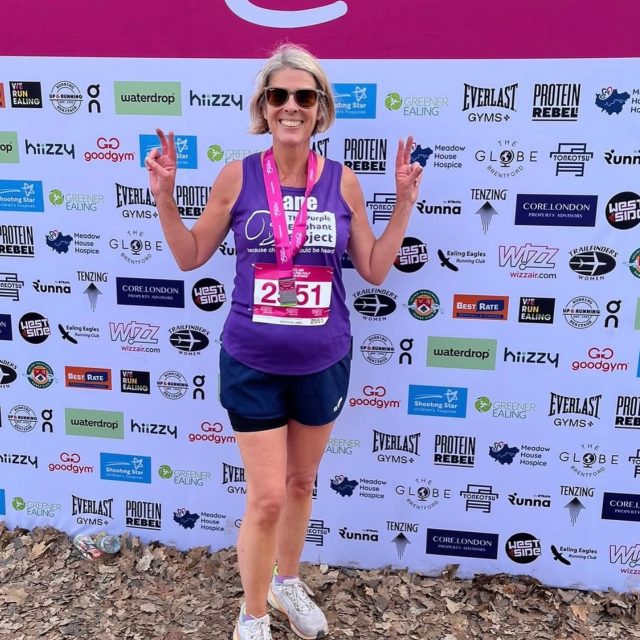 Huge congratulations to Jane, our Head of Therapy Services, for completing the Ealing Half Marathon today in aid of The Purple Elephant Project! We’re incredibly proud of you and so grateful to have you as part of our Herd Jane 💜🐘