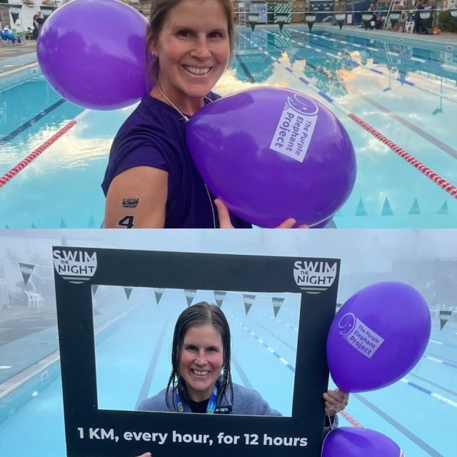 £1,105 raised by Imogen! 🎉💜A huge thank you to Imogen for raising an incredible £1,105, including Gift Aid, through Swim the Night at Hampton Pool.We’re so grateful to have you in our Herd, Imogen. Thank you for going the extra mile (or should we say…extra lengths!) for The Purple Elephant Project 🏊‍♀️🐘💜