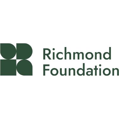 Richmond Foundation logo with green geometric shapes on the left and the organisation name in green text on a light background.